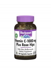 VITAMIN C-1000 MG PLUS ROSE HIPS 180 VCAP BY BLUEBONNET NUTRITION 
