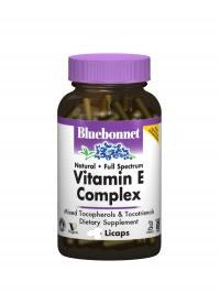 NATURAL - FULL SPECTRUM VITAMIN E COMPLEX 60 LICAP BY BLUEBONNET NUTRITION 