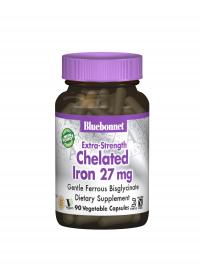 ALBION EXTRA-STRENGTH CHELATED IRON 27 MG, 90 VCAP by Bluebonnet Nutrition
