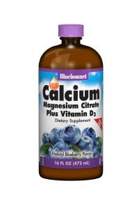 LIQUID CALCIUM MAGNESIUM CITRATE PLUS VITAMIN D3 BLUEBERRY 16 OZ BY BLUEBONNET NUTRITION