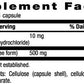 Country Life L-GLUTAMINE CAPS 500 MG SUPPLEMENT FACTS